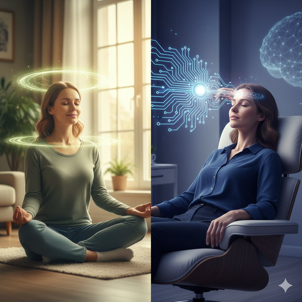 🧘 Meditation vs. Hypnotherapy: Which One Actually Works Better for Stress?