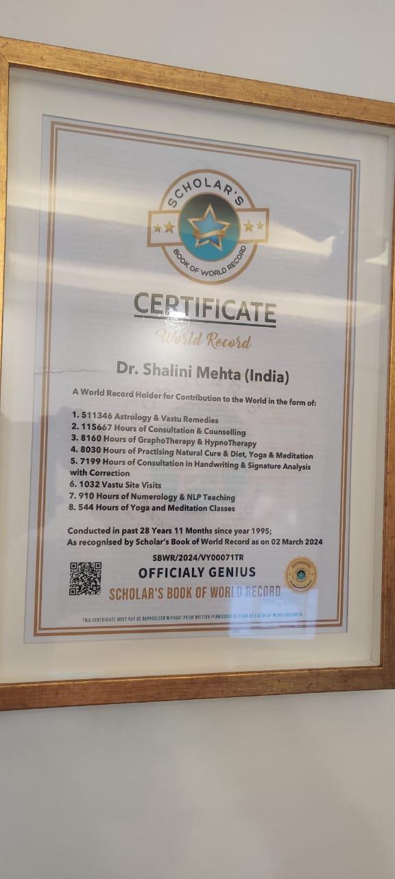 Visionary Vanguard Excellence Award Dr Shalini Mehta